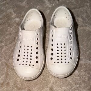 Native Kids Water Shoes Jefferson Slip-On in White